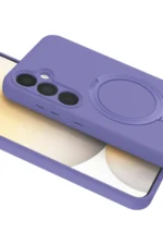 Uray store Samsung Galaxy A55 5G Regal Magsafe Standlı Kapak - Lila - Görsel 5