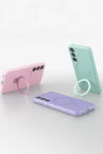 Uray store Samsung Galaxy A55 5G Regal Magsafe Standlı Kapak - Siyah - Görsel 6