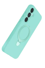 Uray store Samsung Galaxy A55 5G Regal Magsafe Standlı Kapak - Su Yeşili - Görsel 4