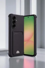 Uray store Samsung Galaxy A56 Kılıf Kelvin Kartvizitli Silikon - Derin Mor - Görsel 2