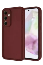 Uray store Samsung Galaxy A56 Kılıf Viera Silikon - Bordo