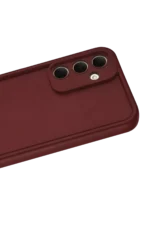 Uray store Samsung Galaxy A56 Kılıf Viera Silikon - Bordo - Görsel 3