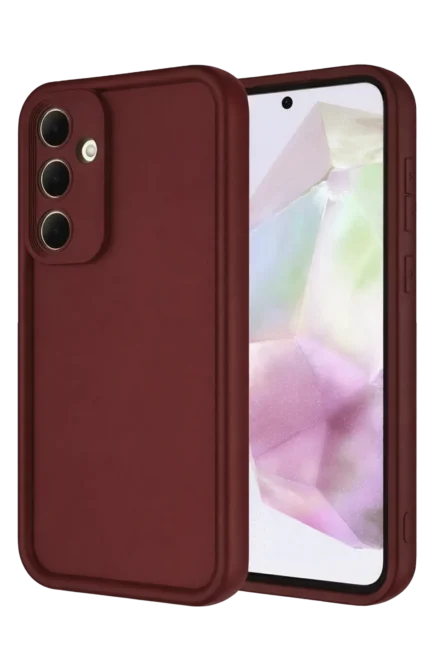 Uray store Samsung Galaxy A56 Kılıf Viera Silikon - Bordo
