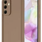 Uray store Samsung Galaxy A56 Kılıf Viera Silikon - Kahverengi