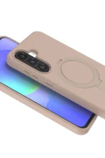 Uray store Samsung Galaxy A56 Regal Magsafe Standlı Kapak - Çöl Titanyum - Görsel 2