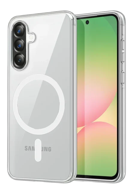 Uray store Samsung Galaxy A57 5G Combo Sert Şeffaf Magsafe Kapak - Şeffaf