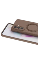 Uray store Samsung Galaxy A57 5G Regal Magsafe Standlı Kapak - Çöl Titanyum - Görsel 2