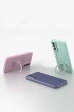 Uray store Samsung Galaxy A57 5G Regal Magsafe Standlı Kapak - Çöl Titanyum - Görsel 4