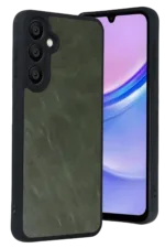 Uray store Samsung Galaxy A57 5G Aras Deri Kapak - Yeşil