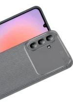 Uray store Samsung Galaxy A57 5G Auto Focus Karbon Kapak - Gri - Görsel 2