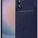 Uray store Samsung Galaxy A57 5G Auto Focus Karbon Kapak - Lacivert
