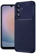 Uray store Samsung Galaxy A57 5G Auto Focus Karbon Kapak - Lacivert