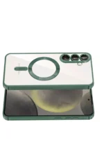 Uray store Samsung Galaxy A57 5G Kross Magneticsafe Kapak - Koyu Yeşil - Görsel 3