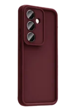 Uray store Samsung Galaxy A57 5G Viera Silikon - Bordo - Görsel 3