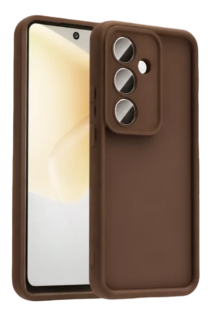 Uray store Samsung Galaxy A57 5G Viera Silikon - Kahverengi