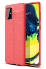 Uray store Samsung Galaxy A71 Kılıf Auto Focus Kapak - Kırmızı