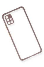 Uray store Samsung Galaxy A71 Kılıf Miami Şeffaf Silikon - Açık Mor - Görsel 3