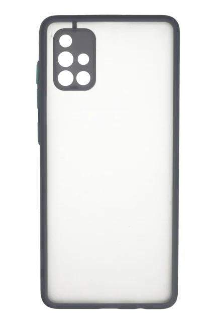 Uray store Samsung Galaxy A71 Kılıf Montreal Silikon Kapak - Gri