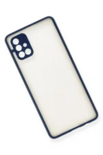 Uray store Samsung Galaxy A71 Kılıf Montreal Silikon Kapak - Lacivert - Görsel 3
