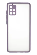 Uray store Samsung Galaxy A71 Kılıf Montreal Silikon Kapak - Mor
