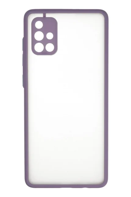 Uray store Samsung Galaxy A71 Kılıf Montreal Silikon Kapak - Mor