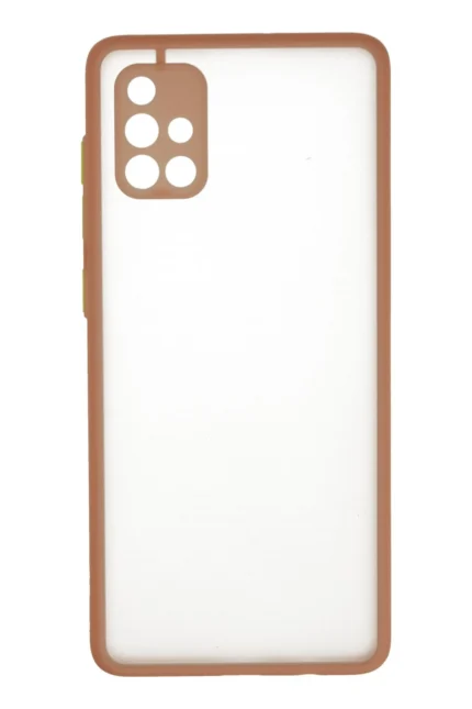 Uray store Samsung Galaxy A71 Kılıf Montreal Silikon Kapak - Pembe