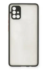Uray store Samsung Galaxy A71 Kılıf Montreal Silikon Kapak - Siyah - Görsel 2