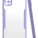 Uray store Samsung Galaxy A71 Kılıf Platin Silikon - Lila
