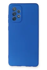 Uray store Samsung Galaxy A72 Kılıf First Silikon - Mavi