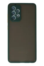 Uray store Samsung Galaxy A72 Kılıf Montreal Silikon Kapak - Koyu Yeşil