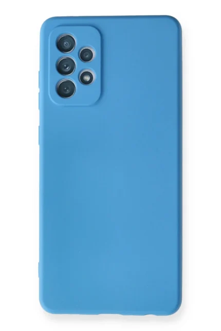 Uray store Samsung Galaxy A72 Kılıf Nano içi Kadife Silikon - Mavi