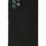 Uray store Samsung Galaxy A72 Kılıf Nano içi Kadife Silikon - Siyah