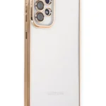Uray store Samsung Galaxy A73 5G Kılıf Razer Lensli Silikon - Gold