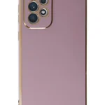 Uray store Samsung Galaxy A73 5G Kılıf Volet Silikon - Mor
