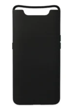 Uray store Samsung Galaxy A80 Kılıf Nano içi Kadife Silikon - Siyah
