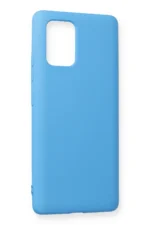 Uray store Samsung Galaxy A91 / S10 Lite Kılıf Nano içi Kadife Silikon - Mavi - Görsel 2