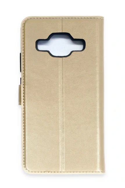 Uray store Samsung Galaxy J5 Trend S Plus Kapaklı Kılıf - Gold