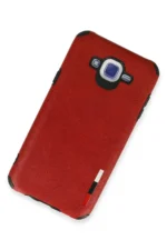 Uray store Samsung Galaxy J7 Kılıf Loop Deri Silikon - Kırmızı - Görsel 2