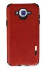 Uray store Samsung Galaxy J7 Kılıf Loop Deri Silikon - Kırmızı