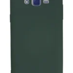 Uray store Samsung Galaxy J7 Kılıf Nano içi Kadife Silikon - Koyu Yeşil