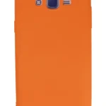 Uray store Samsung Galaxy J7 Kılıf Nano içi Kadife Silikon - Turuncu