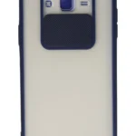 Uray store Samsung Galaxy J7 Kılıf Palm Buzlu Kamera Sürgülü Silikon - Lacivert