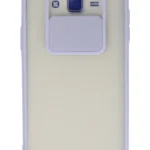 Uray store Samsung Galaxy J7 Kılıf Palm Buzlu Kamera Sürgülü Silikon - Lila