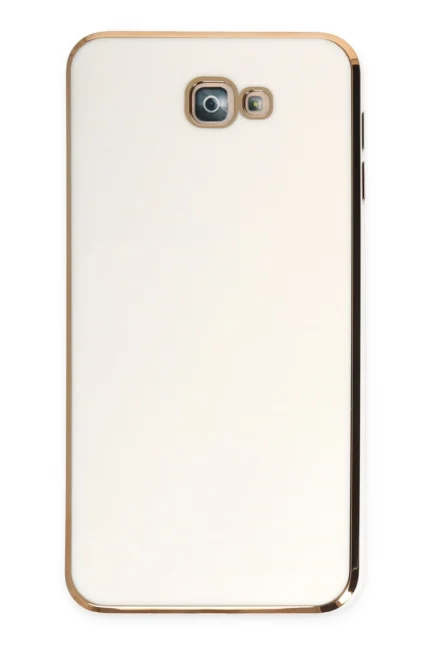 Uray store Samsung Galaxy J7 Prime Kılıf Volet Silikon - Beyaz