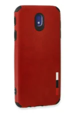 Uray store Samsung Galaxy J7 Pro / J730 Kılıf Loop Deri Silikon - Kırmızı - Görsel 3