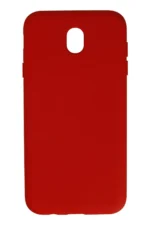 Uray store Samsung Galaxy J7 Pro / J730 Kılıf Nano içi Kadife Silikon - Kırmızı