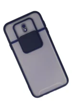 Uray store Samsung Galaxy J7 Pro / J730 Kılıf Palm Buzlu Kamera Sürgülü Silikon - Lacivert - Görsel 2