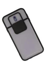 Uray store Samsung Galaxy J7 Pro / J730 Kılıf Palm Buzlu Kamera Sürgülü Silikon - Siyah - Görsel 2