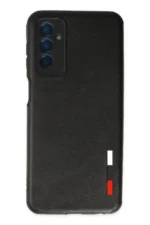 Uray store Samsung Galaxy M13 Kılıf Loop Deri Silikon - Siyah
