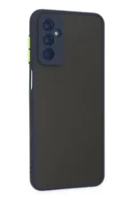 Uray store Samsung Galaxy M13 Kılıf Montreal Silikon Kapak - Lacivert - Görsel 3